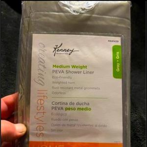 Kenny Shower Liner Gray  Medium Weight 70”x72”